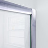 DreamLine Visions 56-60" W x 72" H Semi-Frameless Sliding Shower Door in Chrome