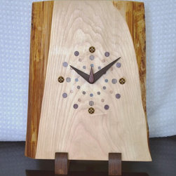 一枚板時計（ヒノキ） - 時計