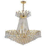 Crystal Lighting Palace - French Empire 11-Light Clear Crystal Chandelier, Gold Finish - This stunning 11-light Crystal Chandelier only uses the best quality material and workmanship ensuring a beautiful heirloom quality piece. Featuring a radiant Gold finish and finely cut premium grade crystals with a lead content of 30%, this elegant chandelier will give any room sparkle and glamour.