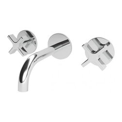 Milli Exo Wall Bath Set Chrome - Bathtub Taps