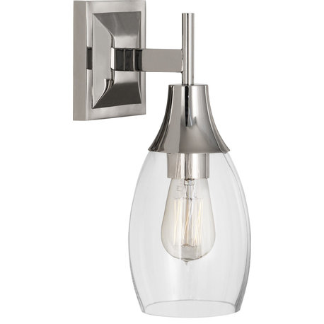 Robert Abbey Grace Wall Sconce Grace 13" Tall Hardwired or - Polished Nickel