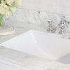 Polaris Bathroom Vanity, Double Sink, 60", Pure White, Freestanding