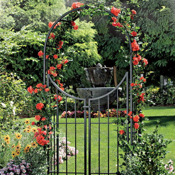 Fleur de Lis Arbor with Gate