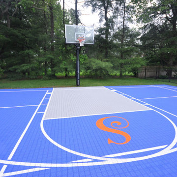 Basketball Court installed in Syosset Long Island NY by Gappsi