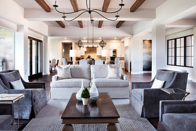 Inspiration for a transitional living room remodel in Other