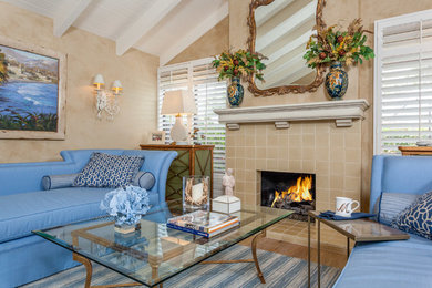 Living room - traditional living room idea in Orange County