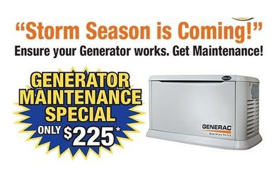 Generator Maintenance Special Offer