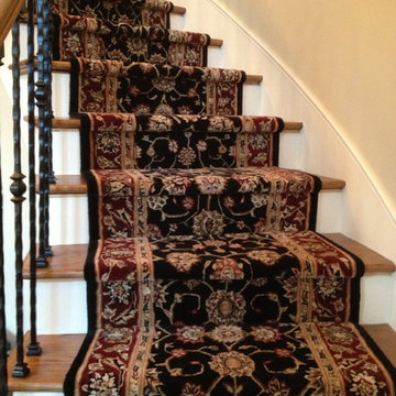 Traditional Stair Runner Installation
