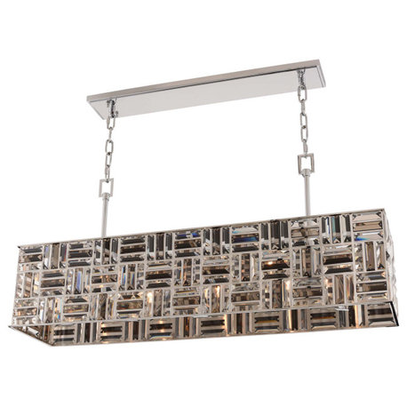 Modello 10"x19" 5-Light Modern Island-Light by Allegri