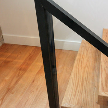Project #98 | Modern Mono-beam Staircase with Glass Railing
