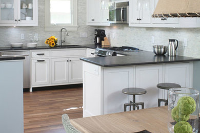 Example of a transitional kitchen design in Other