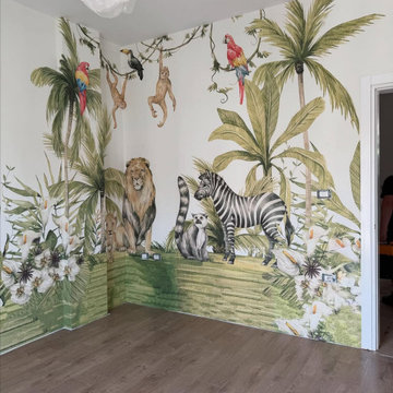Nursery wallpaper installation in Phoenix, AZ 85029