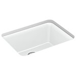 Kohler - Kohler Cairn Neoroc Undermount 1-Bowl Kitchen Sink With Rack, Matte White - With soft French curves, the Cairn sink offers transitional style to suit contemporary and traditional kitchens alike. The Cairn sink is made of KOHLER Neoroc(R), a matte-finish composite material designed for extreme durability and unmatched beauty. Richly colored to complement any countertop, Neoroc resists scratches, stains, and fading and is highly heat- and impact-resistant. This sink includes a bottom sink rack to keep the surface looking new.