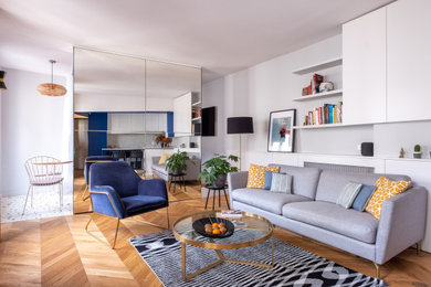 Idée de décoration pour un salon design.