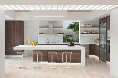 Example of a trendy kitchen design in San Francisco
