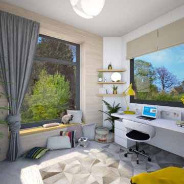 Modern interior design in a single-family villa - downtown Bucharest
