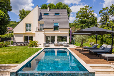 Aménagement d'une piscine.