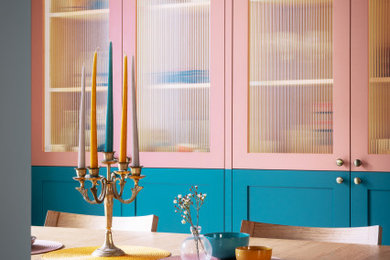 Contemporary dining room in London.