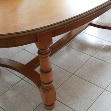 Table ovale en chêne