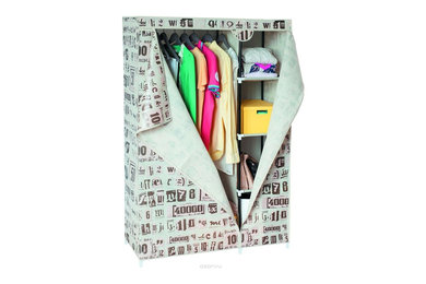 Мобильный шкаф для одежды Art Moon "Manitoba", цвет: мокко, 105 см х 45 см х 160