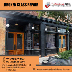 Broken Glass Repair service at Baltimore MD - Windows And Doors