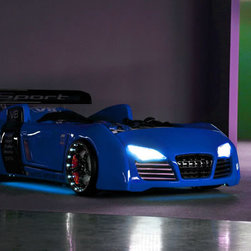 Audi Race Car Bed Blue - Bedroom Products