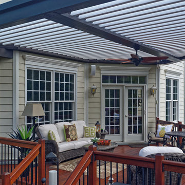 Oil Rubbed Bronze Equinox Adjustable Louvered Roof, Deck, and Patio