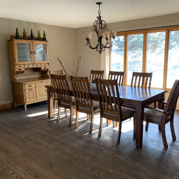 Red oak with aged barrel custom stain and Odie's oil