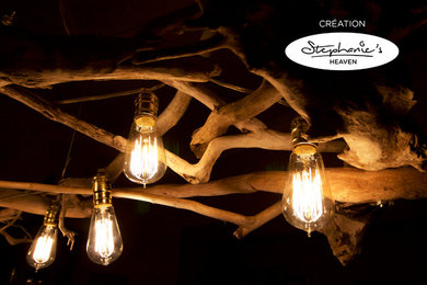 Driftwood ceiling lamp