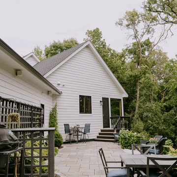 Black Marvin Windows & James Hardie White Siding Eden Prairie MN