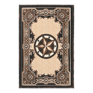 Allstar Western Area Rug Texas Star design, 2x3 - Southwestern - Area ...
