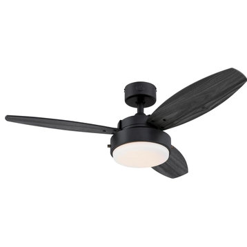 Westinghouse 7305000 Alloy 42" 3 Blade LED Indoor Ceiling Fan - Matte Black