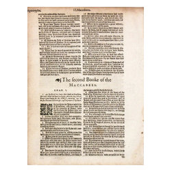 Consigned Antique Pre-King James Bible 1603 - Prints And Posters