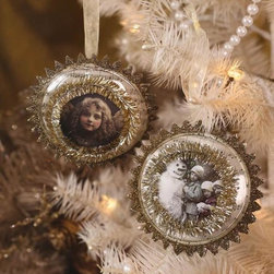 Child At Heart Glass Ornaments (Pair) - Christmas Ornaments
