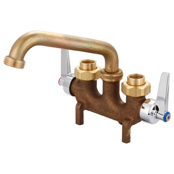 Central Brass 0465-LE Two Handle Laundry Faucet - Rough Brass