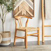 Modern Brown Teak Wood Dining Chair 561734