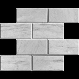 Carrara Marble 6x12 Wide Beveled Marble Subway Tile Polished - Products