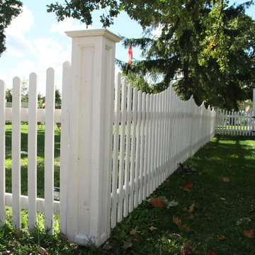 Heritage picket fence and arbour
