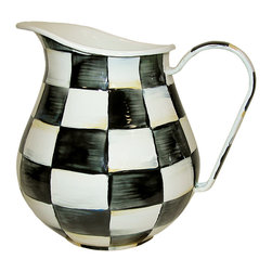Courtly Check Enamel Pitcher | MacKenzie-Childs - Pitchers
