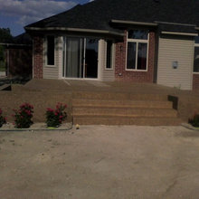 Raised patio