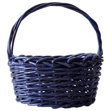 Consigned, Vintage Blue Bentwood Basket