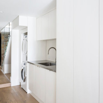 Laundry with Stainless Steel Benchtop