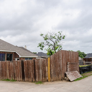 Side By Side Cedar Fence Replacement