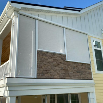 Motorized Zip Tex Retractable Screen System/ Solar Fabric - Edgley