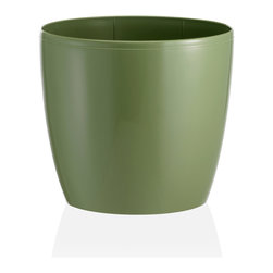 Fiori Madeira Plastic Pot - Sage - Outdoor Plant Pots & Planters