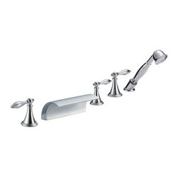 Cannes Triple Handle Solid Brass Bathroom Sink Faucet - Bathroom Sink Faucets