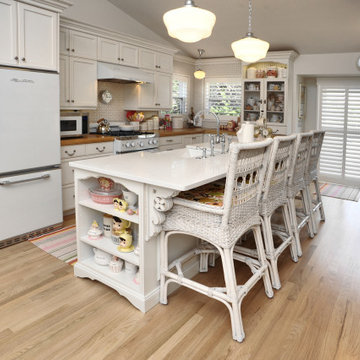Light Country French Kitchen with Vintage Elements