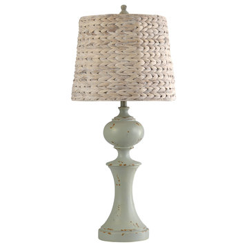 Basilica Sky | Traditional Table Lamp | 150W | 3-Way | Natural Seagrass Woven