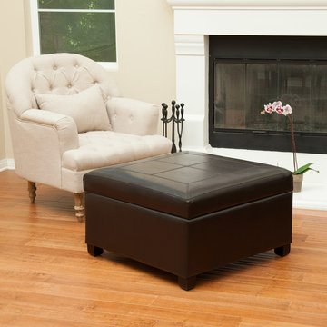 Living Space featuring Dakota Espresso Ottoman