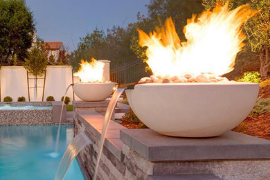 2 x 30" Luxe Fire & Water Bowls